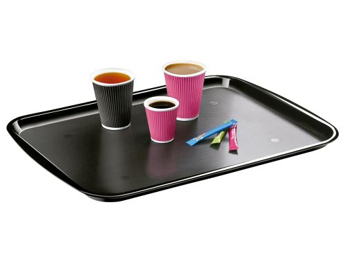 Bandeja cep apta para alimentos empilhavel policarbonato preto 532x372x20 mm , Cep , 75935 , 3462159006239